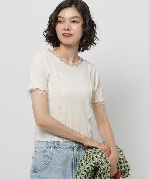 niko and...(ニコアンド)の「【WILLIAM B.ELIOTT】フライスチュールプルオーバー(Tシャツ/カットソー・レディース・レッド/オフホワイト・MEDIUM/LARGE)」の21枚目の写真
