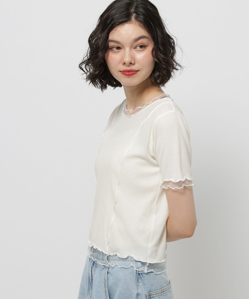 niko and...(ニコアンド)の「【WILLIAM B.ELIOTT】フライスチュールプルオーバー(Tシャツ/カットソー・レディース・レッド/オフホワイト・MEDIUM/LARGE)」の22枚目の写真