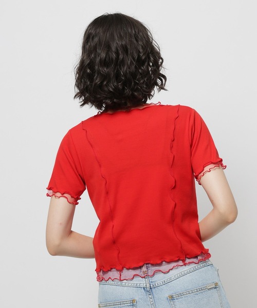 niko and...(ニコアンド)の「【WILLIAM B.ELIOTT】フライスチュールプルオーバー(Tシャツ/カットソー・レディース・レッド/オフホワイト・MEDIUM/LARGE)」の15枚目の写真