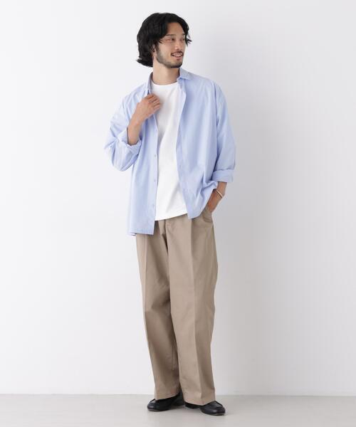 NANO universe(ナノユニバース)の「TCツイル2タックワイドパンツ(その他パンツ・メンズ・ベージュ・L/M)」の13枚目の写真