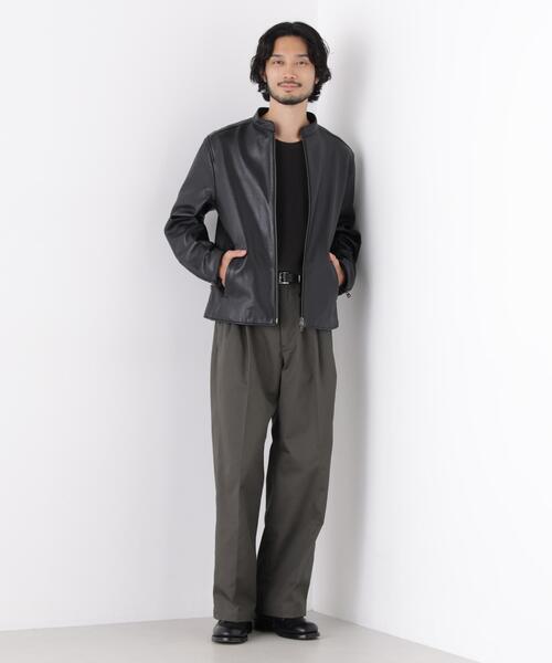 NANO universe(ナノユニバース)の「TCツイル2タックワイドパンツ(その他パンツ・メンズ・ベージュ・L/M)」の18枚目の写真