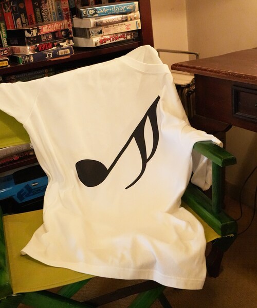 ALL NEW MART(オールニューマート)の「音符グラフィックTシャツ(Tシャツ/カットソー・レディース・ダークブラウン/ホワイト/ブラック・00)」の15枚目の写真