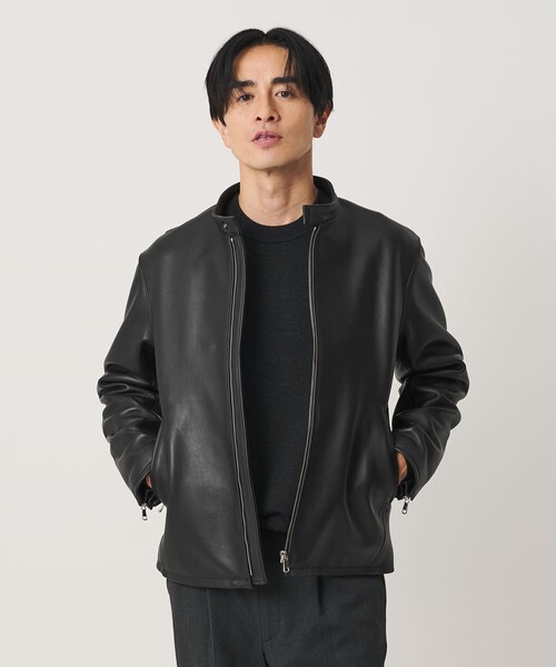 BEAUTY&YOUTH UNITED ARROWS(ビューティーアンドユースユナイテッドアローズ)の「シープ レザー シングル ライダース ジャケット(ライダースジャケット・メンズ・ブラック・XL/S/M/L)」の12枚目の写真