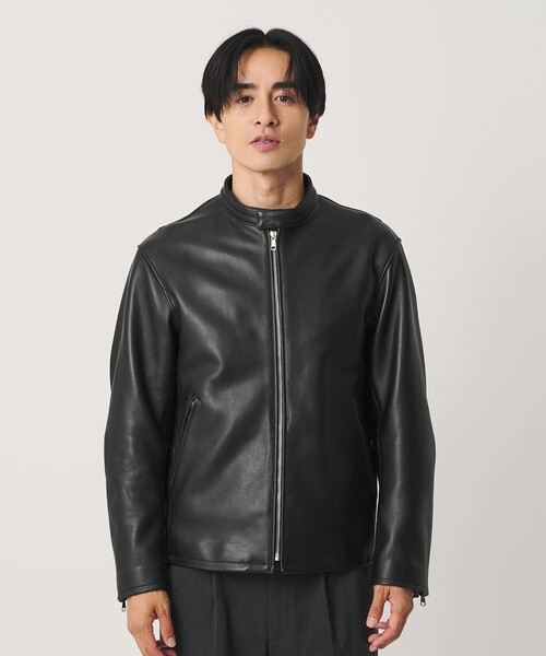 BEAUTY&YOUTH UNITED ARROWS(ビューティーアンドユースユナイテッドアローズ)の「シープ レザー シングル ライダース ジャケット(ライダースジャケット・メンズ・ブラック・XL/S/M/L)」の14枚目の写真