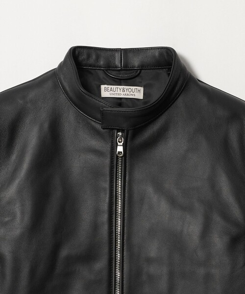 BEAUTY&YOUTH UNITED ARROWS(ビューティーアンドユースユナイテッドアローズ)の「シープ レザー シングル ライダース ジャケット(ライダースジャケット・メンズ・ブラック・XL/S/M/L)」の7枚目の写真