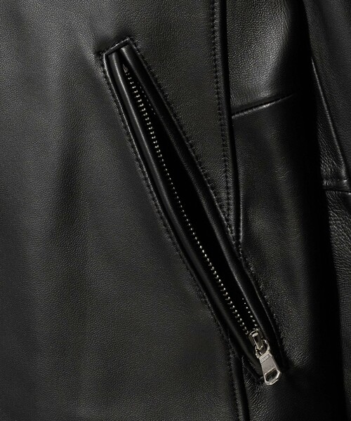 BEAUTY&YOUTH UNITED ARROWS(ビューティーアンドユースユナイテッドアローズ)の「シープ レザー シングル ライダース ジャケット(ライダースジャケット・メンズ・ブラック・XL/S/M/L)」の9枚目の写真