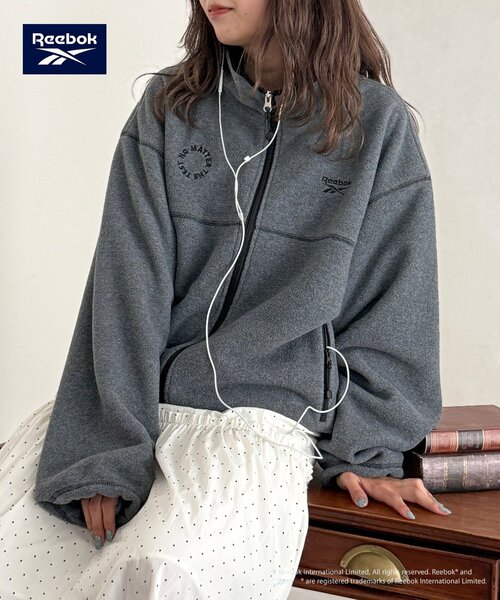 Reebok(リーボック)の「【Reebok】フリースジャケット(その他アウター・レディース・ネイビー/チャコールグレー/ブラウン/アイボリー・FREE)」の1枚目の写真