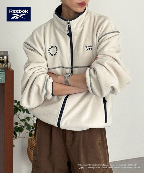 Reebok(リーボック)の「【Reebok】フリースジャケット(その他アウター・レディース・ネイビー/チャコールグレー/ブラウン/アイボリー・FREE)」の2枚目の写真