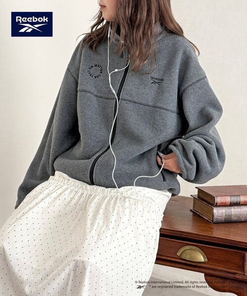 Reebok(リーボック)の「【Reebok】フリースジャケット(その他アウター・レディース・ネイビー/チャコールグレー/ブラウン/アイボリー・FREE)」の5枚目の写真