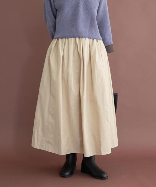ITEMS URBANRESEARCH（アイテムズ アーバンリサーチ）の「ツヤタックボリュームスカート（スカート・レディース・ブラック/ベージュ/カーキ・FREE）」の15枚目の写真