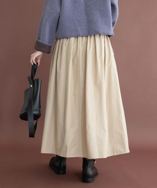 ITEMS URBANRESEARCH（アイテムズ アーバンリサーチ）の「ツヤタックボリュームスカート（スカート・レディース・ブラック/ベージュ/カーキ・FREE）」の17枚目の写真