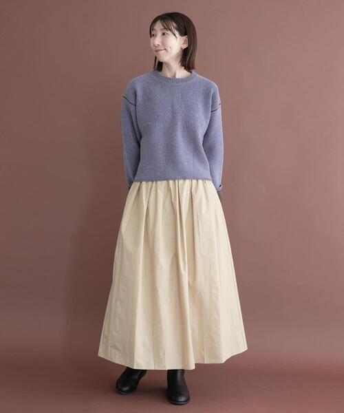 ITEMS URBANRESEARCH（アイテムズ アーバンリサーチ）の「ツヤタックボリュームスカート（スカート・レディース・ブラック/ベージュ/カーキ・FREE）」の18枚目の写真