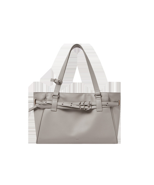 mur（ミュール）の「Lizzy Double Belted Bag (3color)（ショルダーバッグ・レディース・ライトグレー/ブラック/バーガンディー・ONE）」の2枚目の写真