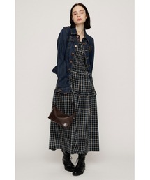 SHIRRING FRILL L/OP シャーリングフリルロングワンピース 秋服 キャミワンピース