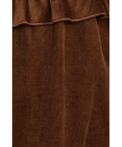 SLY(スライ)の「SHIRRING FRILL L/OP シャーリングフリルロングワンピース 秋服 キャミワンピース(ワンピース・レディース・ブラック系その他2/ネイビー系/ブラウン・1/2)」の14枚目の写真