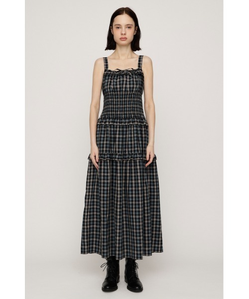 SLY(スライ)の「SHIRRING FRILL L/OP シャーリングフリルロングワンピース 秋服 キャミワンピース(ワンピース・レディース・ブラック系その他2/ネイビー系/ブラウン・1/2)」の18枚目の写真