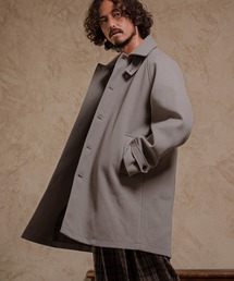mj11904- ドロップショルダーステンカラーコート
