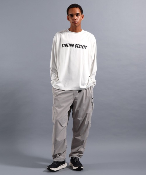 NUMERALS（ヌメラルズ）の「[NUMERALS]NO WORRIES BEATING STREETS TEE（Tシャツ/カットソー・メンズ・ホワイト/ブラック/ピンク・MEDIUM/LARGE）」の16枚目の写真
