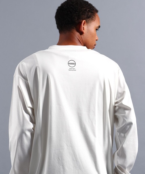NUMERALS（ヌメラルズ）の「[NUMERALS]NO WORRIES BEATING STREETS TEE（Tシャツ/カットソー・メンズ・ホワイト/ブラック/ピンク・MEDIUM/LARGE）」の10枚目の写真