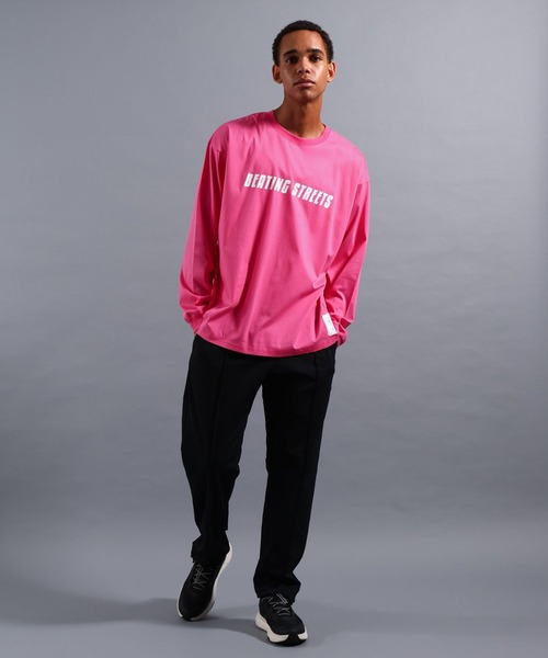 NUMERALS（ヌメラルズ）の「[NUMERALS]NO WORRIES BEATING STREETS TEE（Tシャツ/カットソー・メンズ・ホワイト/ブラック/ピンク・MEDIUM/LARGE）」の5枚目の写真