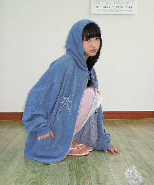 RONRON(ロンロン)の「BETTY BOOP DREAMY RIBBON HOODIE ZIP UP BLUE(パーカー・レディース・その他・FREE)」の3枚目の写真