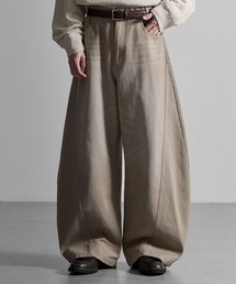 【 RUUBON】cotton twill barrel pants / コットンツイルバレルパンツ
