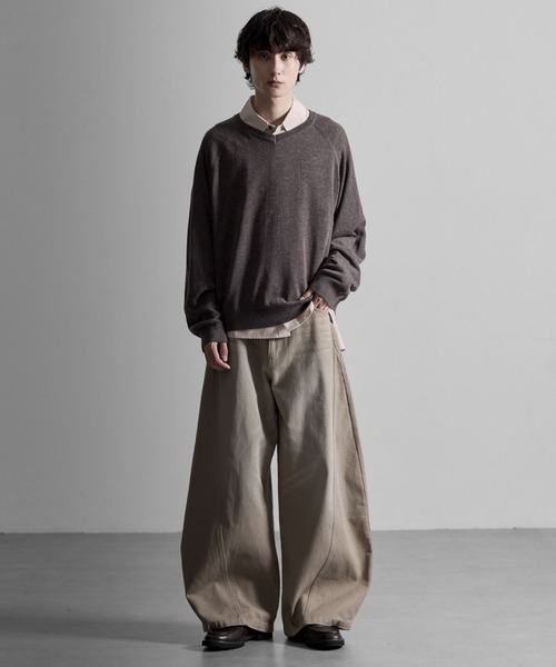 RUUBON(ルーボン)の「【 RUUBON】cotton twill barrel pants / コットンツイルバレルパンツ(デニムパンツ・メンズ・ブラウン/ベージュ・L/S/M)」の18枚目の写真
