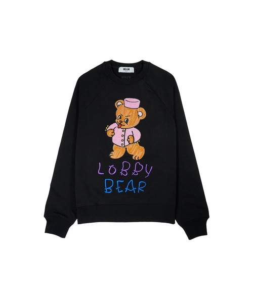 MSGM(エムエスジーエム)の「MSGM LOBBY BEAR スウェットシャツ(スウェット・メンズ・ブラック・XXL/M/XL/S/L)」の1枚目の写真
