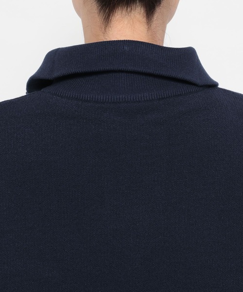LEPSIM（レプシィム）の「【産前・産後対応】マタニティ／ハーフZIPロゴニットチュニック　839127（マタニティウェア/グッズ・レディース・ネイビー/グレー/ナチュラル/ブラウン・FREE）」の12枚目の写真