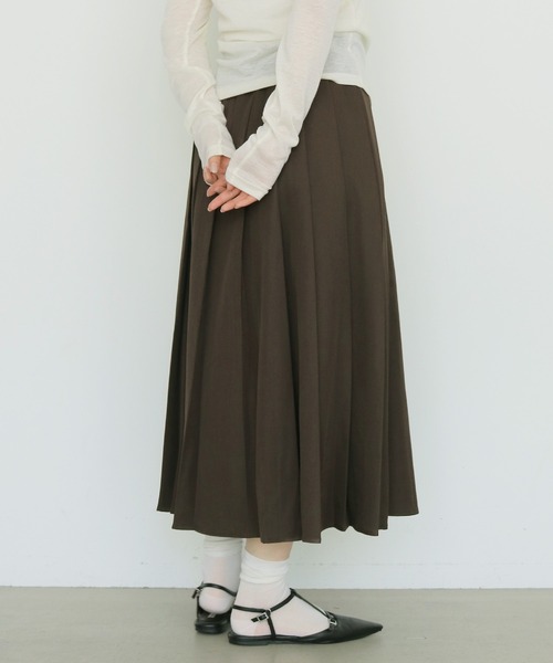 cheriella(シェリエラ)の「【cheriella】プリーツスカート PLEATED SKIRT(スカート・レディース・グレイッシュベージュ/ブラウン/チャコールグレー・FREE)」の1枚目の写真