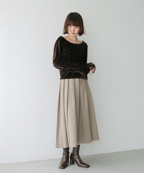 cheriella(シェリエラ)の「【cheriella】プリーツスカート PLEATED SKIRT(スカート・レディース・グレイッシュベージュ/ブラウン/チャコールグレー・FREE)」の16枚目の写真