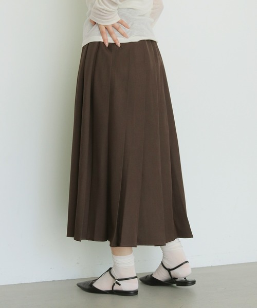 cheriella(シェリエラ)の「【cheriella】プリーツスカート PLEATED SKIRT(スカート・レディース・グレイッシュベージュ/ブラウン/チャコールグレー・FREE)」の18枚目の写真