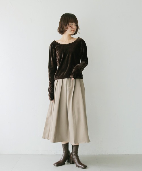 cheriella(シェリエラ)の「【cheriella】プリーツスカート PLEATED SKIRT(スカート・レディース・グレイッシュベージュ/ブラウン/チャコールグレー・FREE)」の21枚目の写真