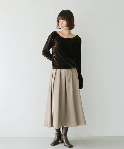 cheriella(シェリエラ)の「【cheriella】プリーツスカート PLEATED SKIRT(スカート・レディース・グレイッシュベージュ/ブラウン/チャコールグレー・FREE)」の22枚目の写真