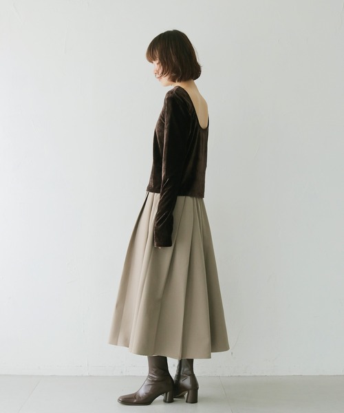 cheriella(シェリエラ)の「【cheriella】プリーツスカート PLEATED SKIRT(スカート・レディース・グレイッシュベージュ/ブラウン/チャコールグレー・FREE)」の15枚目の写真