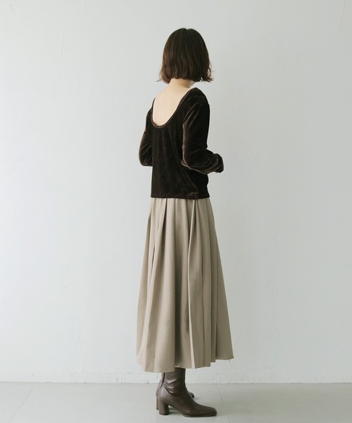 cheriella(シェリエラ)の「【cheriella】プリーツスカート PLEATED SKIRT(スカート・レディース・グレイッシュベージュ/ブラウン/チャコールグレー・FREE)」の14枚目の写真