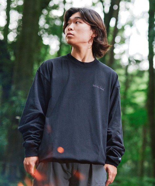 ELEMENT(エレメント)の「ELEMENT メンズ WWFE LS ロンT 【2026年秋冬モデル】/エレメント撥水防風長袖ロンT(Tシャツ/カットソー・メンズ・ホワイト/ブラック・MEDIUM/LARGE/X-LARGE)」の2枚目の写真