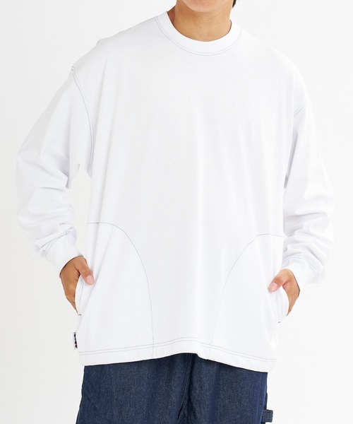 ELEMENT(エレメント)の「ELEMENT メンズ WWFE LS ロンT 【2026年秋冬モデル】/エレメント撥水防風長袖ロンT(Tシャツ/カットソー・メンズ・ホワイト/ブラック・MEDIUM/LARGE/X-LARGE)」の6枚目の写真