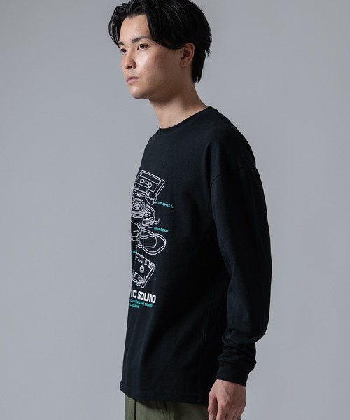 SIDEWAY STANCE(サイドウェイスタンス)の「【SIDEWAY STANCE】カセットテープ 長袖Tシャツ(Tシャツ/カットソー・メンズ・ダークブルー/ブラック/ホワイト・SMALL/X-LARGE/LARGE/MEDIUM)」の10枚目の写真