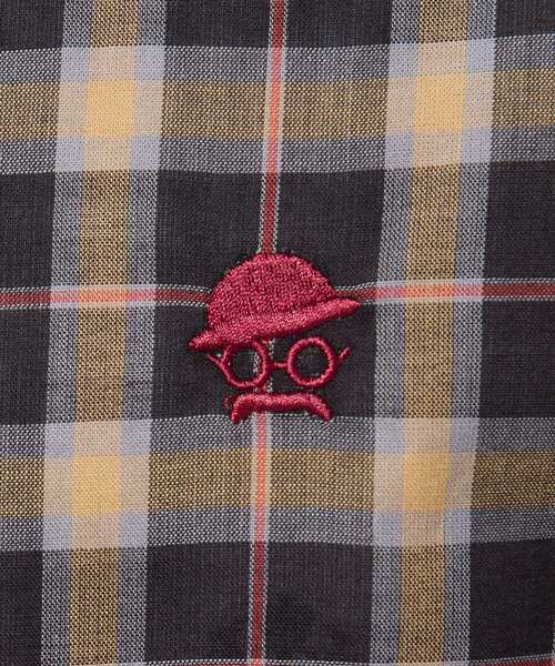 TAKEO KIKUCHI(タケオキクチ)の「【LIMITED】ワンポイント刺繍 タータンチェックシャツ(シャツ/ブラウス・メンズ・ブラック系1/ブルー系その他3/モスグリーン系1・01/04/03/02)」の8枚目の写真
