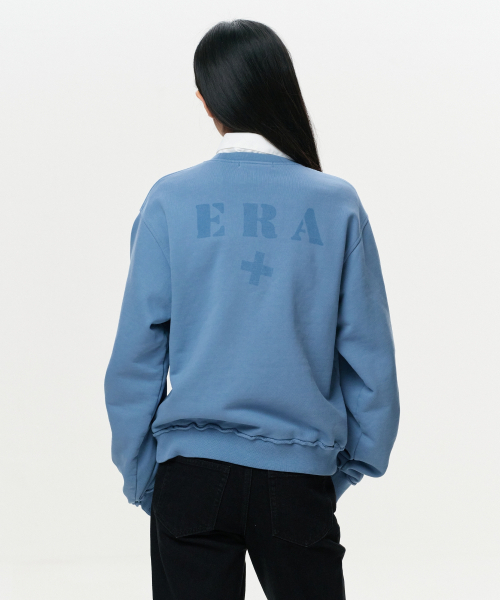 ERA(エラ)の「ユニセックス ERA ローエッジ スウェットシャツ - フェードブルー(スウェット・レディース・その他・SMALL/MEDIUM/LARGE)」の3枚目の写真