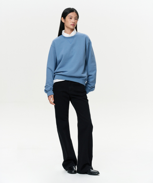 ERA(エラ)の「ユニセックス ERA ローエッジ スウェットシャツ - フェードブルー(スウェット・レディース・その他・SMALL/MEDIUM/LARGE)」の6枚目の写真