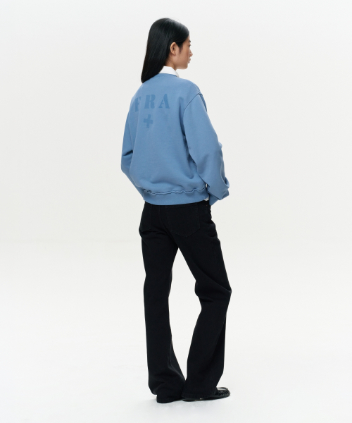 ERA(エラ)の「ユニセックス ERA ローエッジ スウェットシャツ - フェードブルー(スウェット・レディース・その他・SMALL/MEDIUM/LARGE)」の7枚目の写真