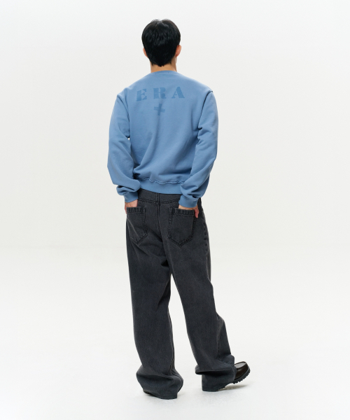 ERA(エラ)の「ユニセックス ERA ローエッジ スウェットシャツ - フェードブルー(スウェット・レディース・その他・SMALL/MEDIUM/LARGE)」の13枚目の写真