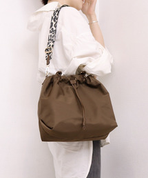カシュカシュ cachecache / WEB限定ナイロンドローストリング2wayトート