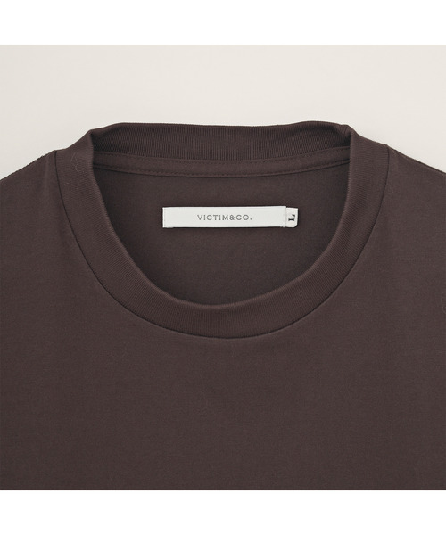 VICTIM(ヴィクティム)の「VICTIM ヴィクティム / DROW CORD TEE 2WAYドローコードTシャツ / VTM-26-CS-114(Tシャツ/カットソー・メンズ・ホワイト/ブラック/ブラウン/チャコール・1/2/3)」の7枚目の写真