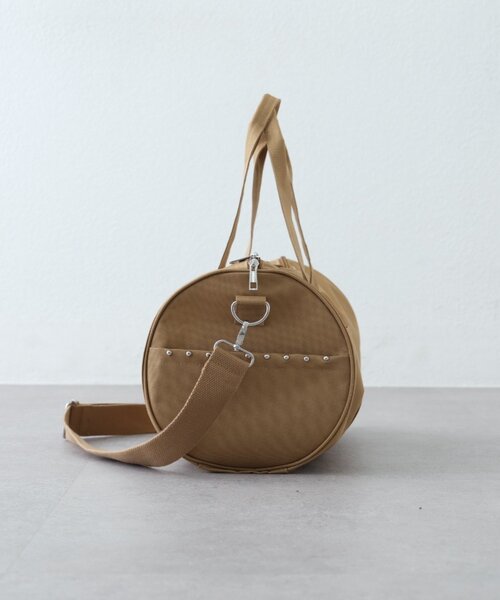 CIAOPANIC TYPY(チャオパニックティピー)の「キャンバスロゴドラムショルダーBAG(ボストンバッグ・レディース・チャコールグレー/パープル/ブラウン・ONE SIZE)」の5枚目の写真