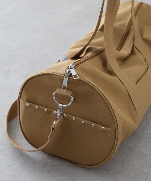 CIAOPANIC TYPY(チャオパニックティピー)の「キャンバスロゴドラムショルダーBAG(ボストンバッグ・レディース・チャコールグレー/パープル/ブラウン・ONE SIZE)」の7枚目の写真