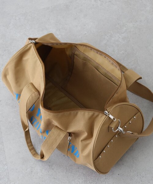 CIAOPANIC TYPY(チャオパニックティピー)の「キャンバスロゴドラムショルダーBAG(ボストンバッグ・レディース・チャコールグレー/パープル/ブラウン・ONE SIZE)」の9枚目の写真