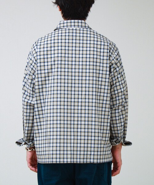 GLOSTER(グロスター)の「【CONVENI shirts BZ】ダブルポケットシャツ(シャツ/ブラウス・メンズ・ネイビー/ブルー系その他/ブラウン系その他・L/S/M)」の7枚目の写真